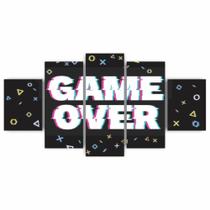 Quadros Decorativos MDF Game Over Colorido Jogos Gamer Sala Quarto Quadros Decorativos MDF Game Over Colorido Jogos Gamer Sala Quarto