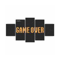 Quadros Decorativos MDF Game Over Jogos Gamer Sala Quarto - X4 Adesivos