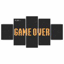 Quadros Decorativos MDF Game Over Jogos Gamer Sala Quarto - x4adesivos