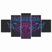 Quadros Decorativos MDF Gaming Hora do Jogo Gamer Sala Quarto