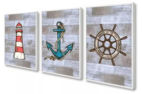 Quadros Decorativos Mosaico Âcora Marinheiro Navio Barco"