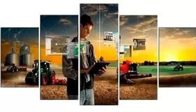 Quadros Decorativos Mosaico Agricultura Trator Mdf"