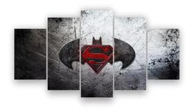 Quadros Decorativos Mosaico Batman E Superman "