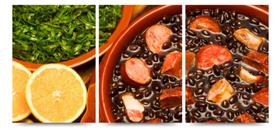 Quadros Decorativos Mosaico Feijoada Comida Brasileira Cozinha"