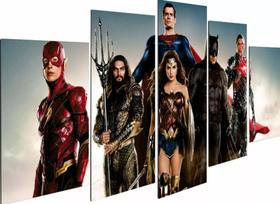 Quadros Decorativos Mosaico Filme Liga Da Justiça"