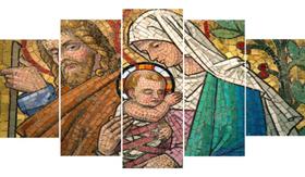 Quadros Decorativos Mosaico José Maria Jesus"