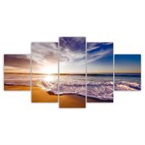 Quadros Decorativos Mosaico MDF por do sol Azul Quadros Decorativos Mosaico MDF por do sol Azul