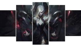 Quadros Decorativos Mosaico Morgana Coven Skin Lol Game" Quadros Decorativos Mosaico Morgana Coven Skin Lol Game"