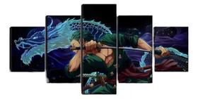 Quadros Decorativos Mosaico Ronora Zoro Modo Ashura One Piece"