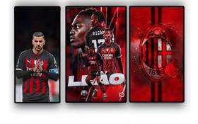 Quadros Decorativos Mosaico Time De Futebol Jogador Milan"