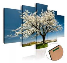 Quadros Decorativos Mosaico Ypê Branco"