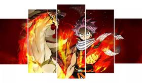 quadros decorativos Natsu Igneel Anime Fairy Tail"