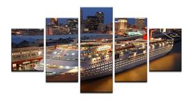 Quadros Decorativos Navio Cruzeiro Mosaico 5 Peças Quadros Decorativos Navio Cruzeiro Mosaico 5 Peças