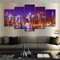 Quadros Decorativos New York 63x130mt em Tecido