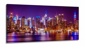 Quadros Decorativos New York em Tecido Canvas 130x60