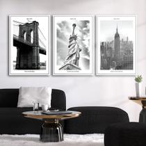 Quadros Decorativos New York Moldura Alta 40x60