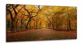 Quadros Decorativos Outono em Tecido Canvas 130x60