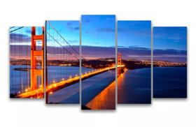 quadros decorativos Paisagem Cidade Fim De Tarde"