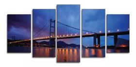 Quadros Decorativos Paisagem Cidade Ponte Brooklyn Noite Luz Eua Usa" Quadros Decorativos Paisagem Cidade Ponte Brooklyn Noite Luz Eua Usa"