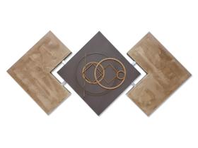 Quadros Decorativos Para Quarto Masculino Marrom Abstrato