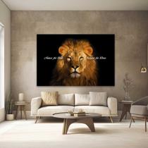 Quadros Decorativos para Quarto Sala 40x60 Leão Nunca Foi Sorte Sempre Foi Deus Grande Escritório Hall
