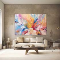 Quadros Decorativos para Quarto Sala Abstrato Colorido Cores Claras Grande Escritório Hall