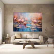 Quadros Decorativos para Quarto Sala Pintura Arte Flores Lottus Grande Escritório Hall Tamanho:40x60 Quadros Decorativos para Quarto Sala Pintura Arte Flores Lottus Grande Escritório Hall Tamanho:40x60