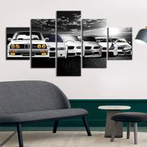 Quadros Decorativos Para Sala 5 Peças Carro Evolução