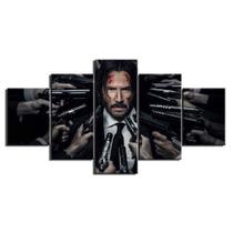 Quadros Decorativos Para Sala 5 Peças John Wick Series Filme