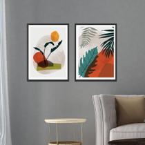 Quadros decorativos para sala Abstratos Tropical Colorido