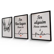 Quadros Decorativos Para Sala Frases 60X40Cm Modernos
