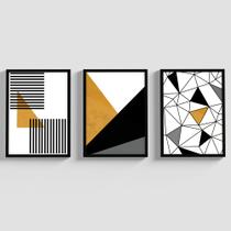 Quadros Decorativos Para Sala Moldura Vidro Geométricos Modernos Quarto
