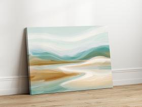 Quadros Decorativos para Sala Quarto Paisagem Suave Moderna 40x60 Linha Premium IMpresso nas Laterais