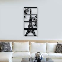 Quadros Decorativos Paris Torre Eiffel para Sala ou Quarto Vazados em MDF Quadros Decorativos Paris Torre Eiffel para Sala ou Quarto Vazados em MDF