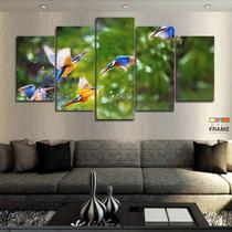 Quadros Decorativos Pássaros Água 63x130mt em Tecido