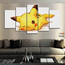 Quadros Decorativos Pikachu Pokémon 63x130mt em Tecido Quadros Decorativos Pikachu Pokémon 63x130mt em Tecido