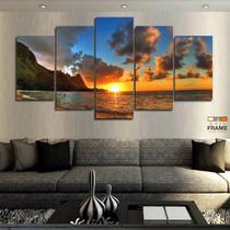 Quadros Decorativos Praia Por Do Sol Hd63x130mtem Tecido Quadros Decorativos Praia Por Do Sol Hd63x130mtem Tecido
