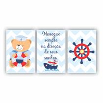 Quadros Decorativos quarto Infantil Urso Marinheiro Quadros Decorativos quarto Infantil Urso Marinheiro
