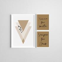 Quadros Decorativos Quarto Moldura Deus 20x30cm e 40x60cm