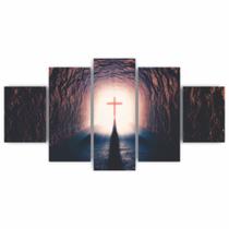 Quadros Decorativos Religioso Caminho da Salvação Cruz Sala Quarto