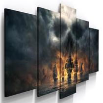 Quadros Decorativos Rock Caveira Caravela Bar Quarto