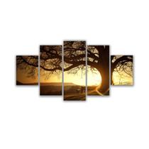 Quadros Decorativos Sala Árvore Da Vida Entardecer Sol