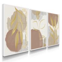 Quadros Decorativos Sala Mulher Linhas Boho Abstrato