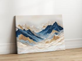 Quadros Decorativos Sala Paisagem Montanhosa Moderna 120x75 Linha Premium Tela Impressa nas laterais Quadros Decorativos Sala Paisagem Montanhosa Moderna 120x75 Linha Premium Tela Impressa nas laterais