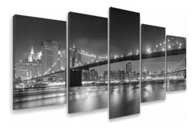 Quadros Decorativos Sala Ponte New York Manhattan Bridge Pb