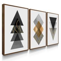 Quadros Decorativos Sala Quarto Abstrato Formas Geométricas