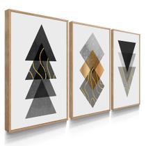 Quadros Decorativos Sala Quarto Abstrato Formas Geométricas