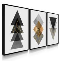 Quadros Decorativos Sala Quarto Abstrato Formas Geométricas Quadros Decorativos Sala Quarto Abstrato Formas Geométricas