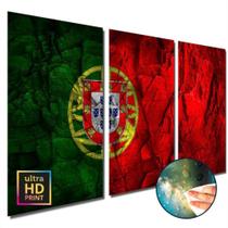 Quadros decorativos sala quarto Bandeira de Portugal 1