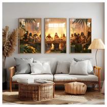 Quadros Decorativos Santa Ceia Religioso Sala Quarto 122x60 Quadros Decorativos Santa Ceia Religioso Sala Quarto 122x60